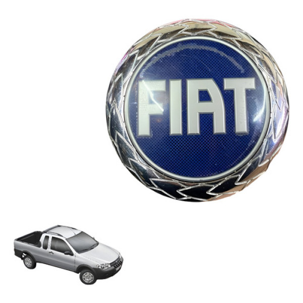 Emblema Grade Dianteira Fiat Palio Strada Siena 2008 2011
