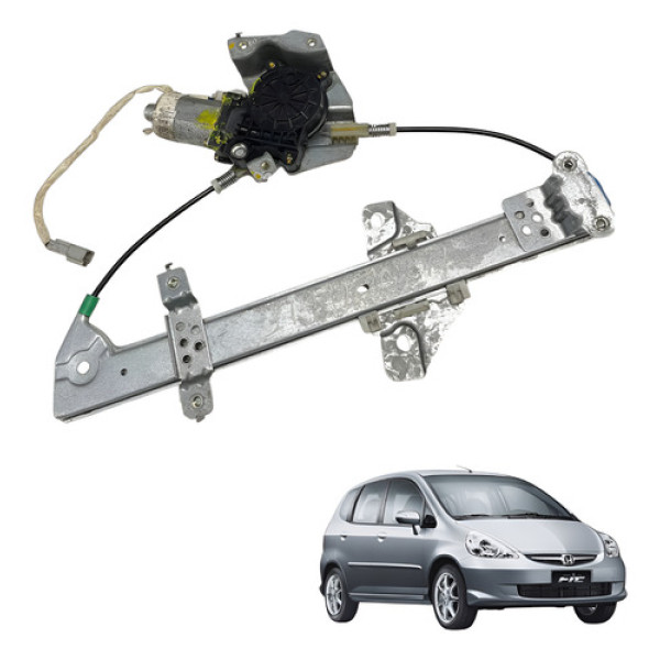 Máquina Vidro Traseira Direita Honda Fit 2003 2005 2007 2008