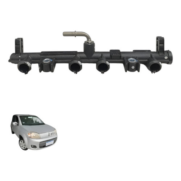 Flauta Bico Injetor Fiat Uno Palio Evo 1.0 8v 2011 12 15 16