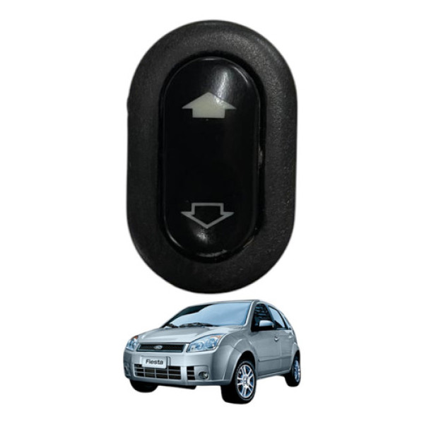 Botao Vidro Eletrico Passageiro Ford Fiesta 2007 2008 2009