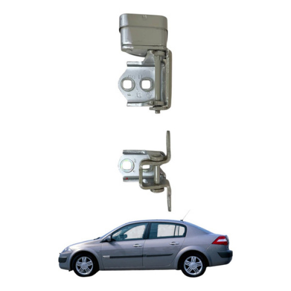 Par Dobradicas Porta Tras Esquerda Renault Megane 2007 2008
