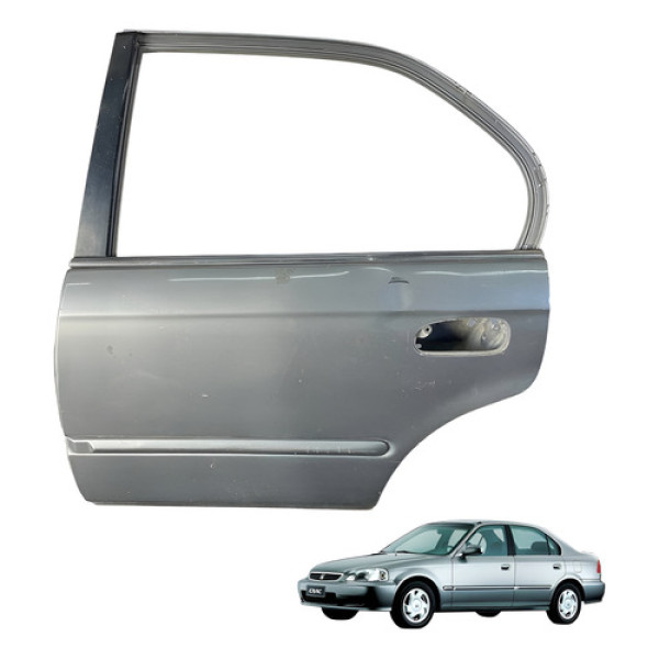 Porta Traseira Esquerda Honda Civic 2000 2001 Lx