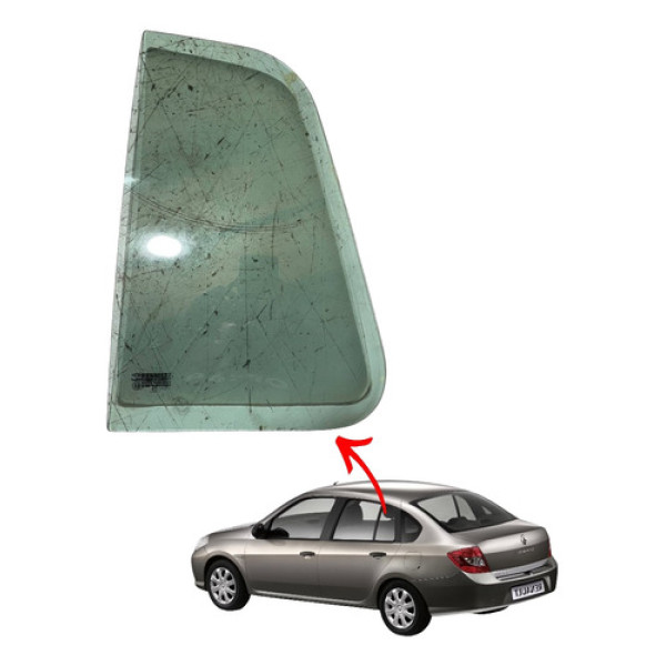 Vidro Fixo Porta Traseira Esquerda Symbol 2009 2013