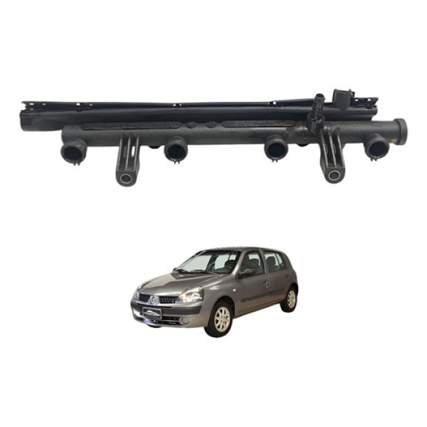 Flauta Bico Injetor Renault Clio Sandero 1.0 16v 2005 08 12