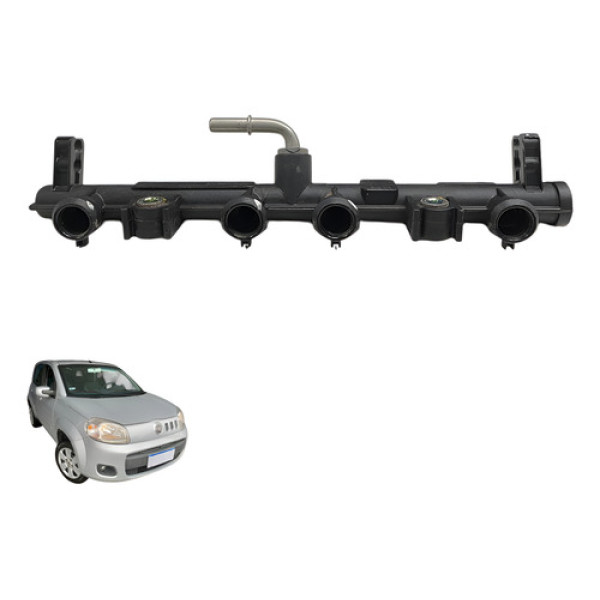 Flauta Bico Injetor Fiat Uno Palio Evo 1.0 8v 2011 12 15 16