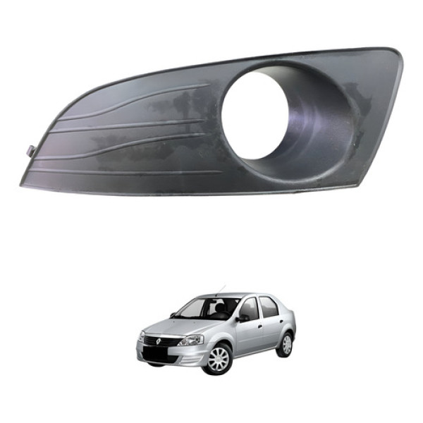 Grade Farol Milha Esquerdo Renault Logan 2011 2012 2013