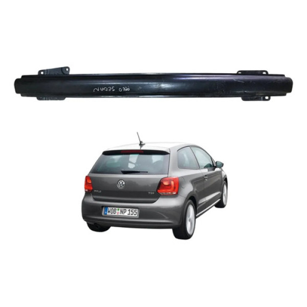 Alma Viga Parachoque Traseiro Vw Polo Sedan Hatch 2003 2014