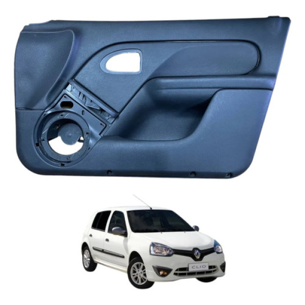 Forro Porta Dianteira Direita Renault Clio 2013 2014 2015 Preto
