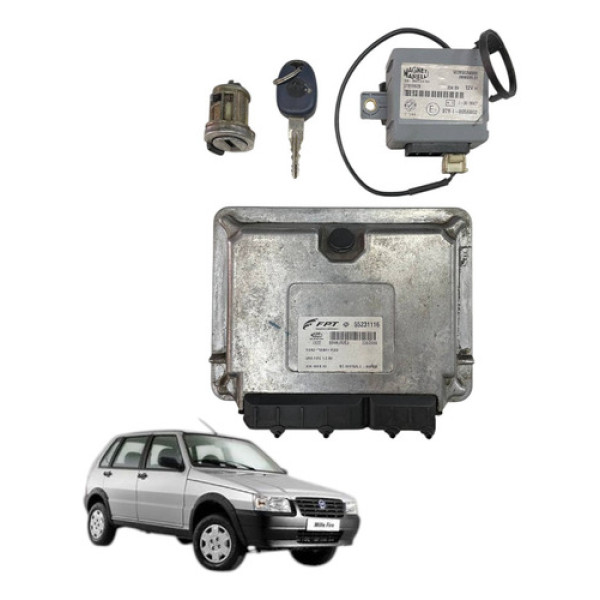 Kit Code Modulo Injecao Fiat Uno 1.0 8v Fire Flex 2009 2011