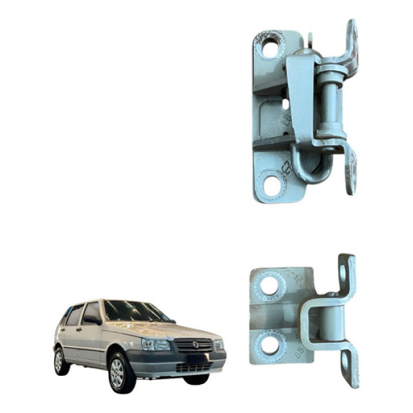 Par Dobradica Porta Dianteira Direita Uno 2003 2006 2008