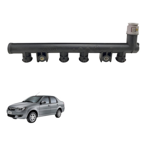 Flauta Bico Injetor Fiat Palio Siena Uno 1.0 2005 2009 2012