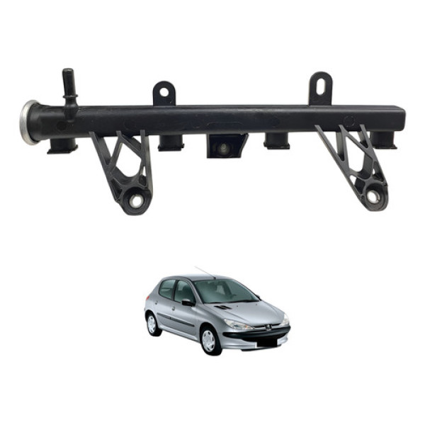 Flauta Bico Injetor Peugeot 206 207 1.4 8v 2005 2007 2009