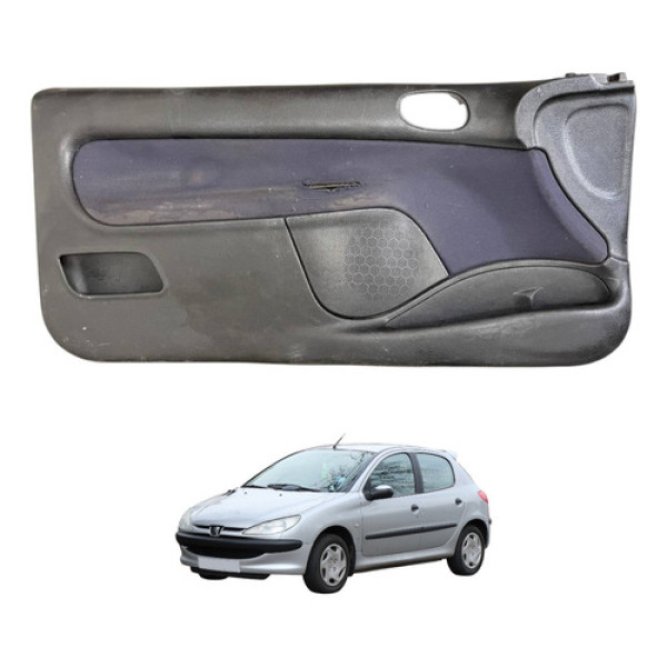 Forro Porta Dianteira Esquerda Peugeot 206 2000 2003 2 Porta