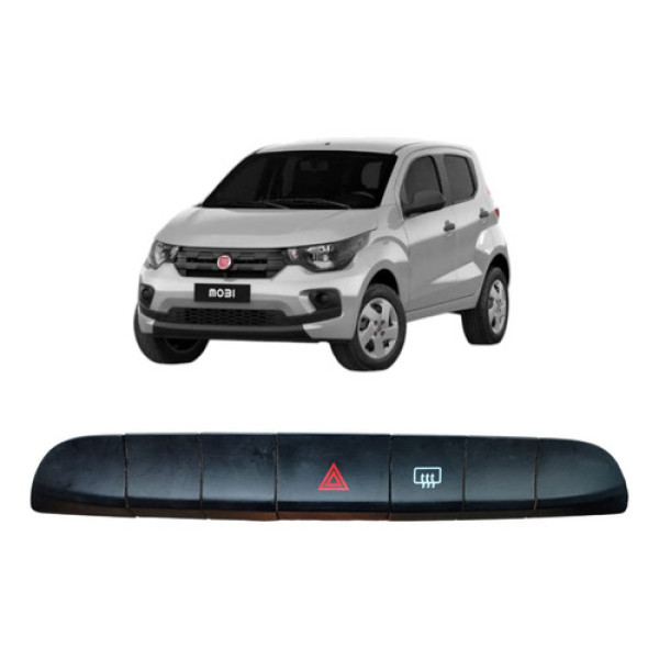 Botao Pisca Alerta Desembacador Fiat Mobi 2017 2021