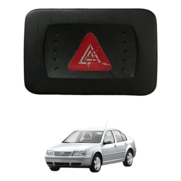 Botao Interruptor Pisca Alerta Bora Golf G4 2000 2011 2014 Preto
