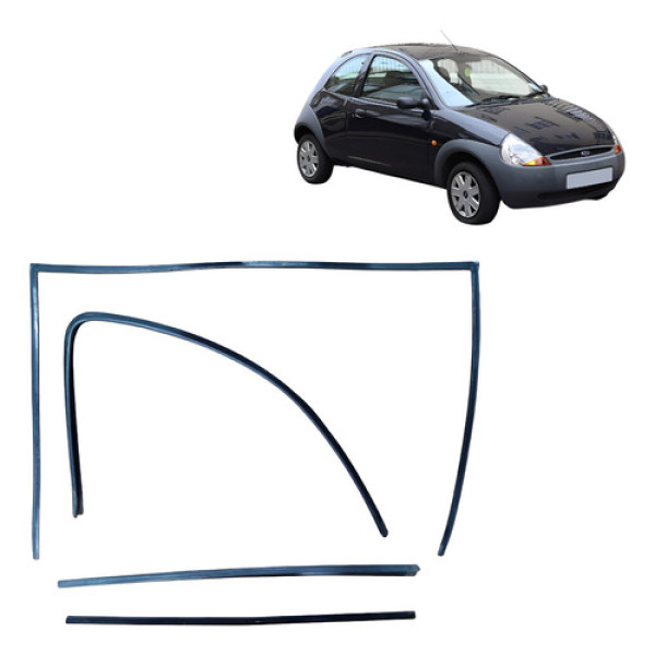 Kit Pestana Porta Dianteira Esquerda Ford Ka 2005 Gl