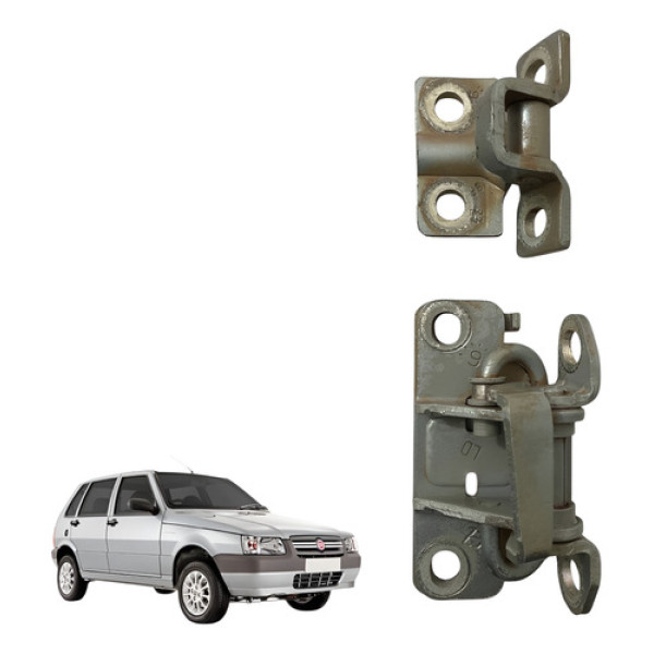 Par Dobradica Porta Tras Direita Uno 2003 2006 2008 Mille