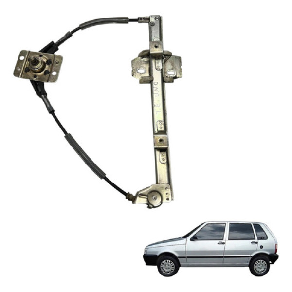 Maquina Vidro Traseira Esquerda Manual Fiat Uno 2003 2013