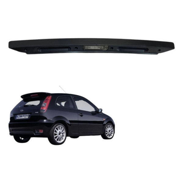 Moldura Friso Luz De Placa Tampa Traseira Fiesta 2003 2009