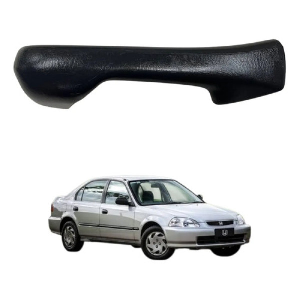 Puxador Interno Porta Lado Direita Civic Lx 1999 2000 2001 Preto