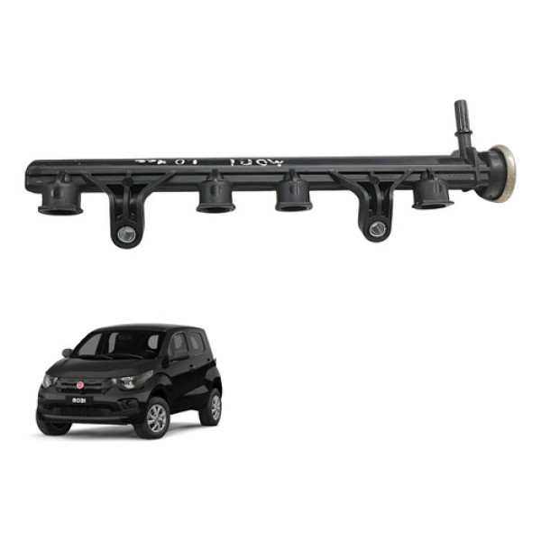 Flauta Bico Injetor Fiat Mobi Uno 1.0 4cc 2016 2018 2020 22