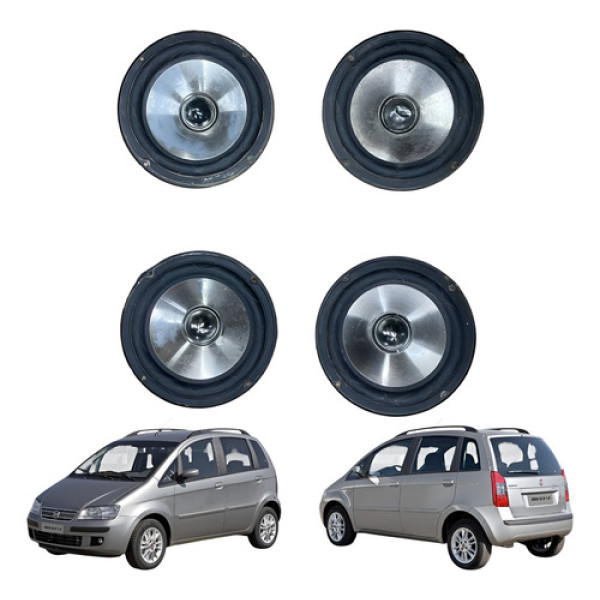 Kit Alto Falante Dianteira Traseira Fiat Idea 2006 2007
