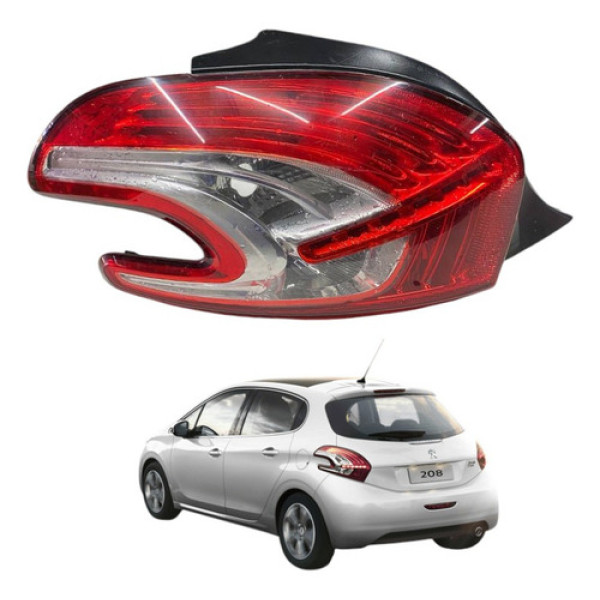 Lanterna Traseira Esquerdo Peugeot 208 2013 2015 2018