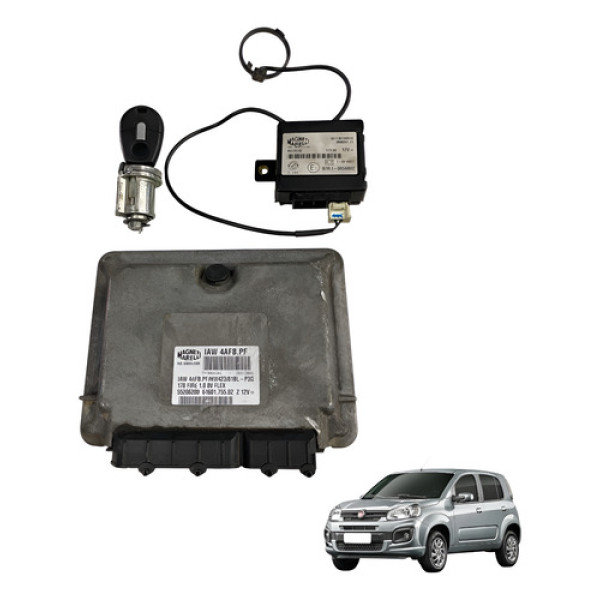 Kit Code Modulo Injeção Uno 1.0 8v Fire Flex 2006 2010