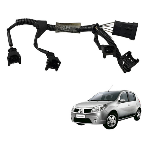 Chicote Bico Injetores Renault Sandero 1.0 2008 2013