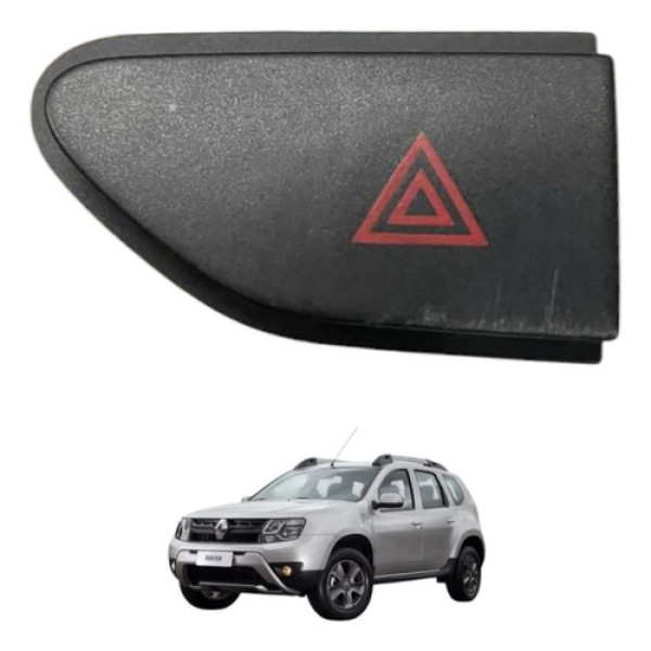 Botao Pisca Alerta Renault Duster 2016 2017 2018 2019 2020 Preto