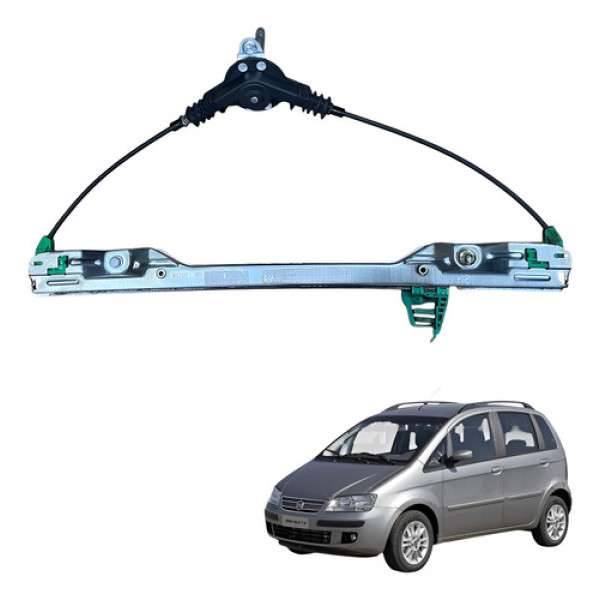 Maquina Vidro Manual Traseira Esquerda Fiat Idea 2006 2007