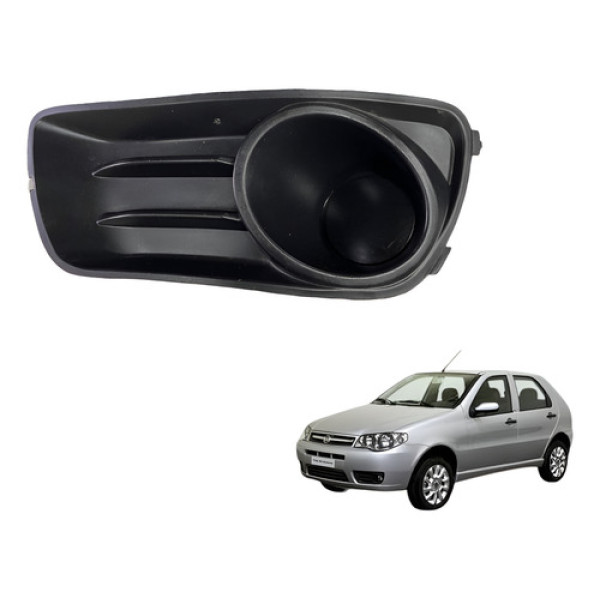 Moldura Grade Farol Milha Esquerd Fiat Palio Siena 2011 2016