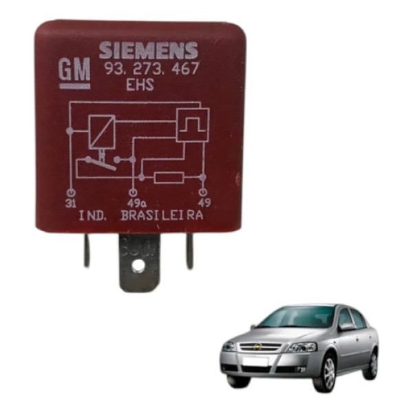 Rele Auxiliar Seta Corsa Astra Prisma Celta 1996 2007 2011 Peça 2