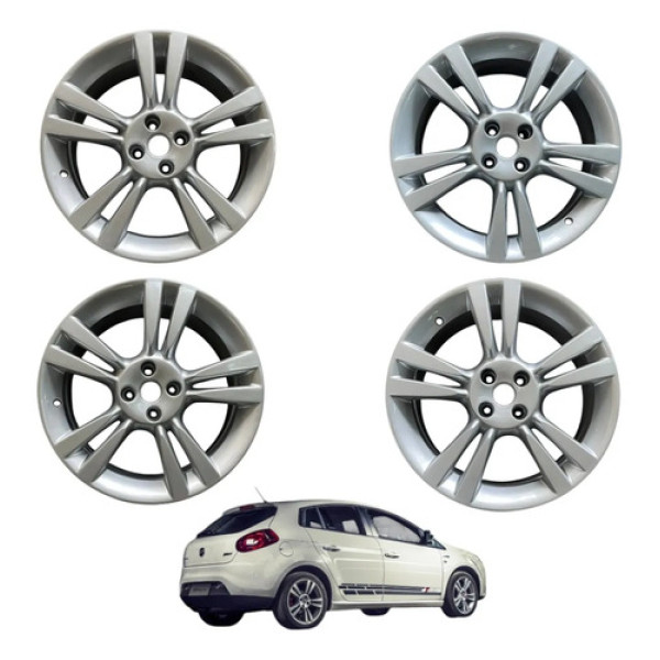 Jogo Roda Liga Fiat Bravo T-jet Aro 17 2011 2012 2013 2014 Peça 1