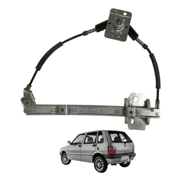 Maquina Vidro Manual Traseira Esquerda Fiat Uno 1991 2013