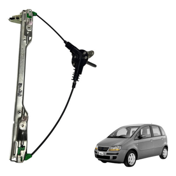 Maquina Vidro Manual Fiat Idea Traseiro Esquerdo 2006 2016