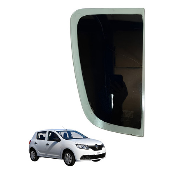 Vidro Fixo Da Porta Traseira Esquerda Sandero 2008 2009 2013