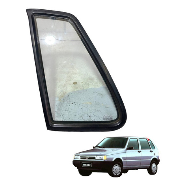 Vidro Lateral Traseiro Lado Esquerdo Fiat Uno 95 96 2006