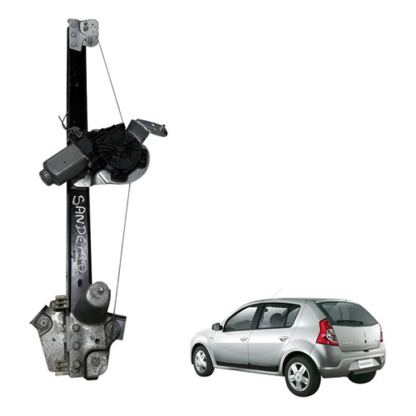 Maquina Vidro Dianteiro Direito Renault Sandero 2008 2013