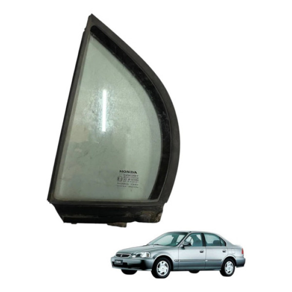 Vidro Fixo Porta Traseira Esquerda Honda Civic 2000 2001 Lx
