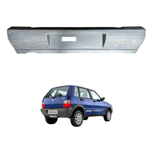 Parachoque Traseiro Fiat Uno Mille 2005 2006 2007 2008 2009