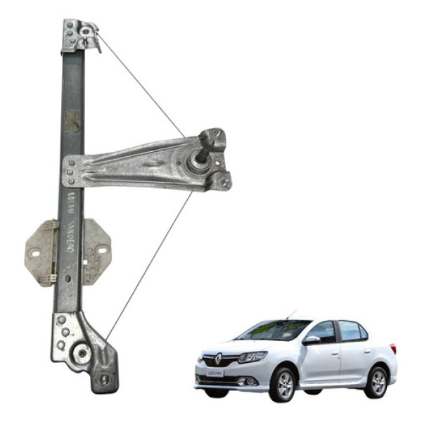 Máquina Vidro Manual Logan Traseira Esquerda 2014 2021