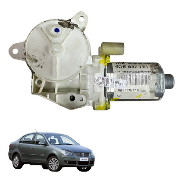 Motor Vidro Dianteiro Esquerdo Vw Polo 2008 2009 2012 2014