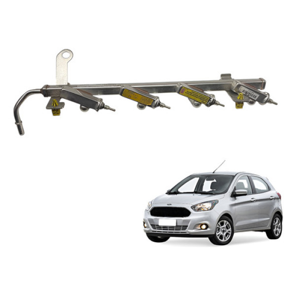 Flauta Bico Injetor Ford Ka Fiesta Focus 1.5 2015 2019