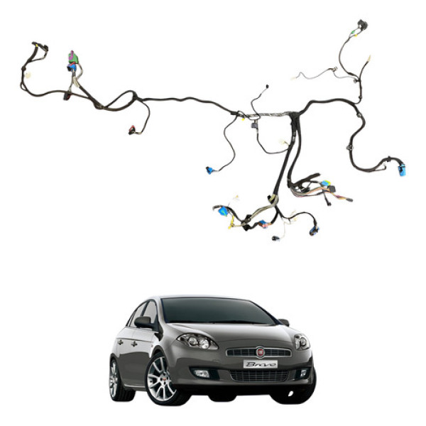 Chicote Do Painel Fiat Bravo 1.8 Dualogic 2011 2012 Absolute
