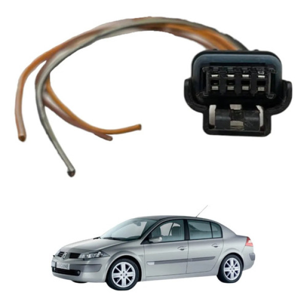 Conector Chicote Plug Tampa Combustivel Megane 2007 2008