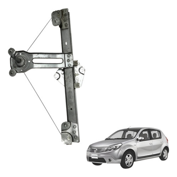 Maquina Vidro Manual Traseira Esquerda Sandero 2008 2012