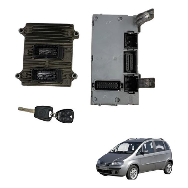 Kit Code Modulo Injecao Fiat Idea 1.8 8v Flex Hlx 2006 2007