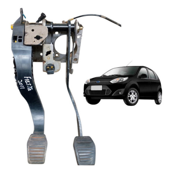 Conjunto De Pedais Ford Fiesta 2011 12  Original Zetec