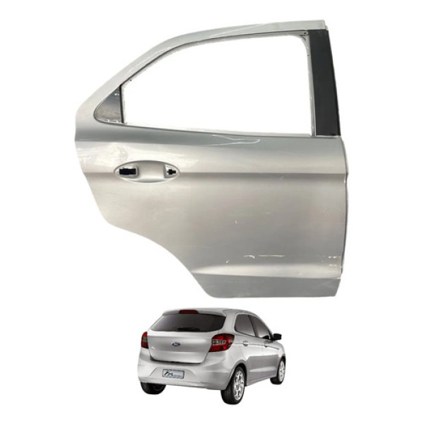 Porta Traseira Direita Ford Ka Se Hatch 2014 2015 2016 2017 Traseira Direito Prata